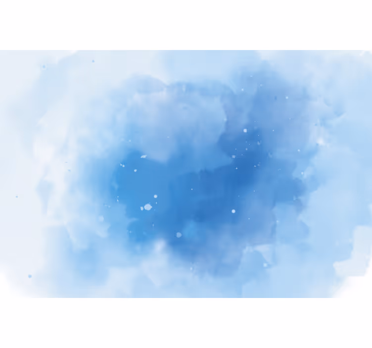 Rulou geam cameră acuarelă albastră minimalistă - TenStickers