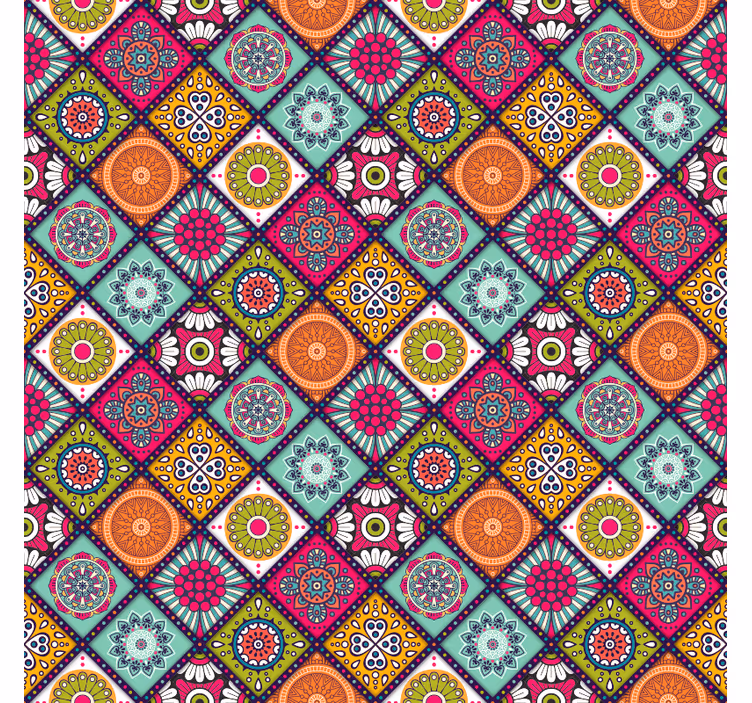 Rulou geam cameră model mandala colorat - TenStickers