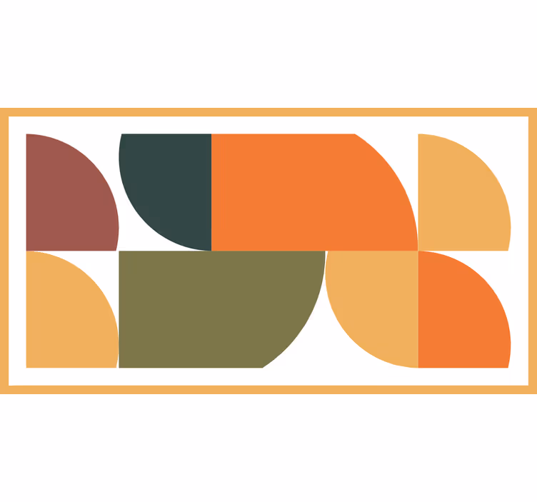 Rulou geam cameră artă geometrică abstractă - TenStickers