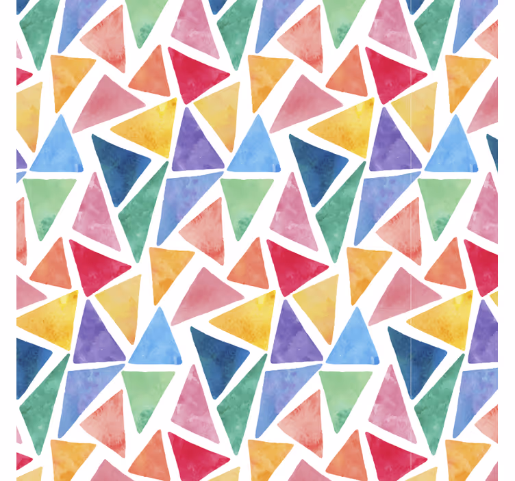 Rulou geam cameră cu motiv triunghiuri colorate - TenStickers