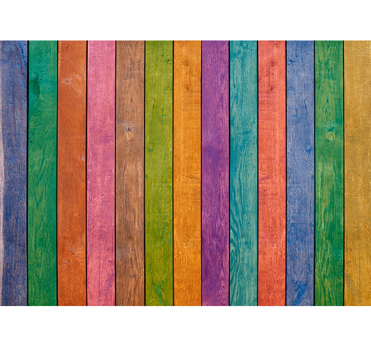 Rulou geam cameră model lemn multicolor - TenStickers