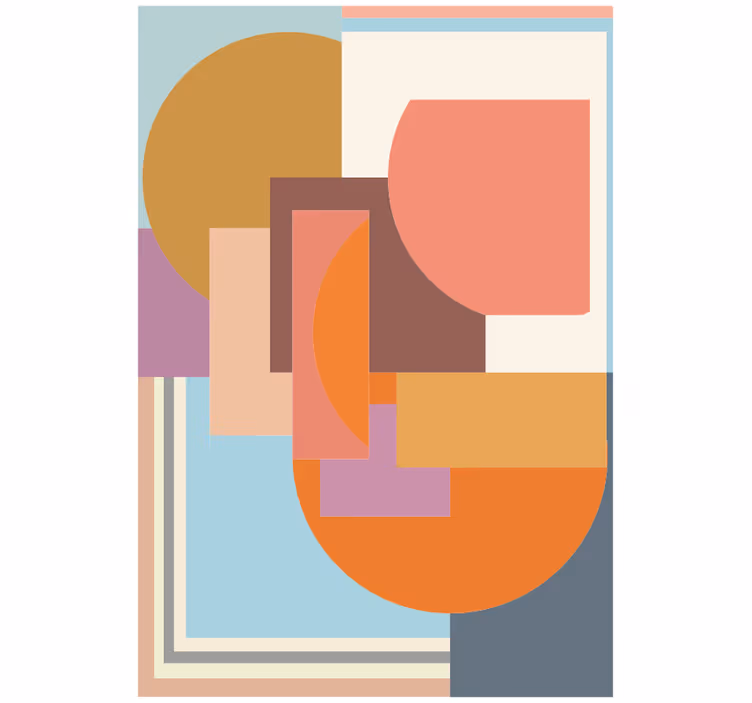 Rulou geam cameră mozaic geometric modern - TenStickers