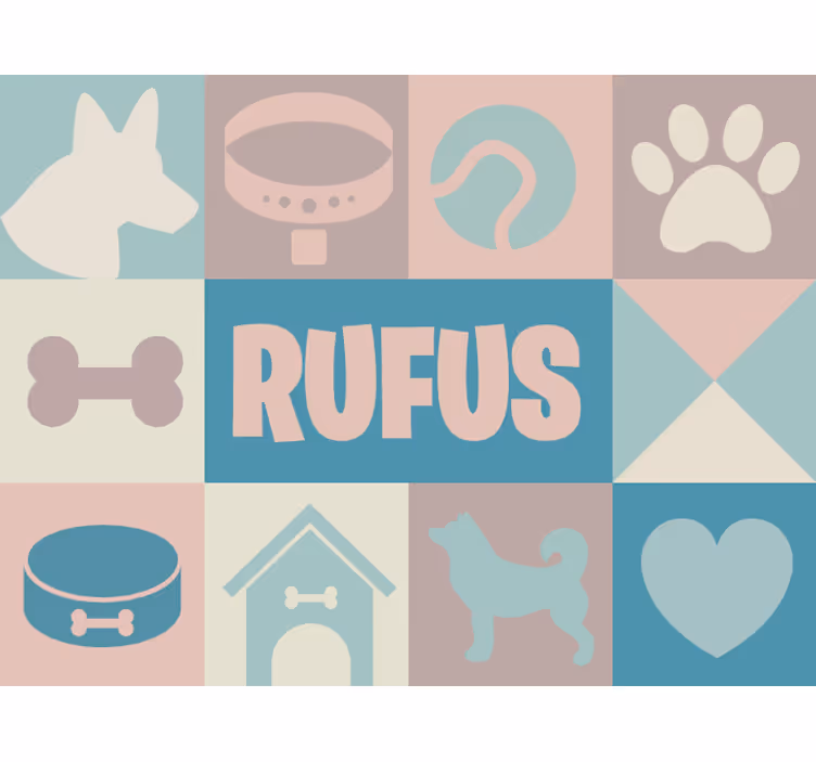 Rulou geam cameră câini personalizați - TenStickers