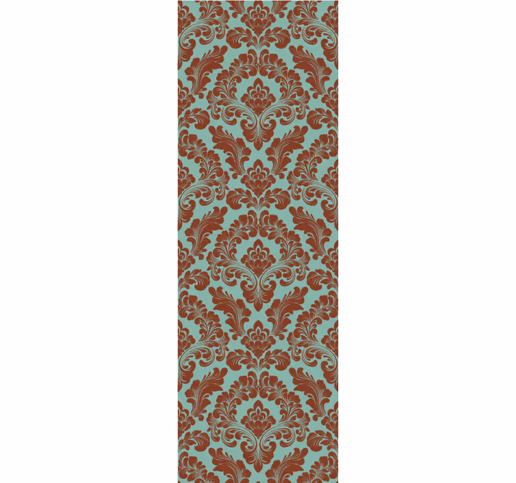 Rulou geam vintage imprimeu damasc elegant - TenStickers