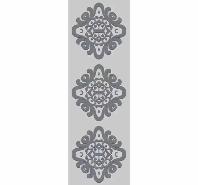 Rulou geam vintage cu motive florale intricate - TenStickers