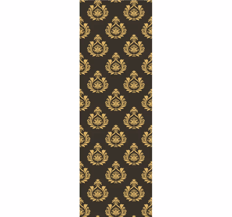 Rulou geam vintage cu motiv floral ornate - TenStickers
