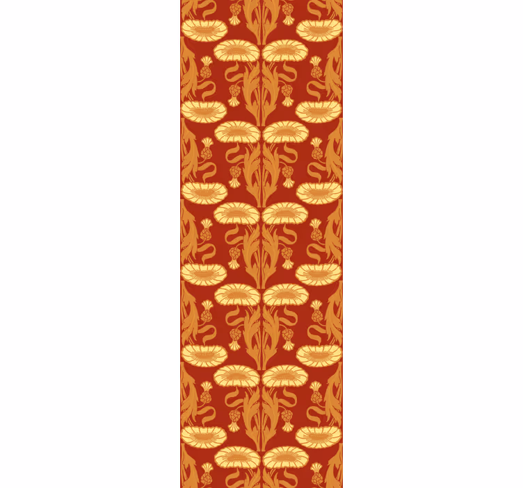 Rulou geam vintage stil art nouveau - TenStickers