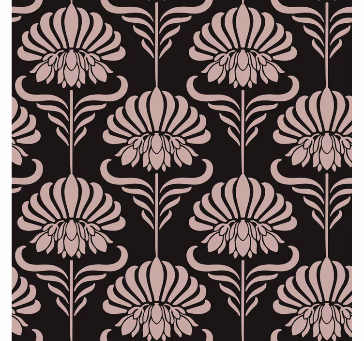 Rulou geam vintage cu motive art nouveau - TenStickers