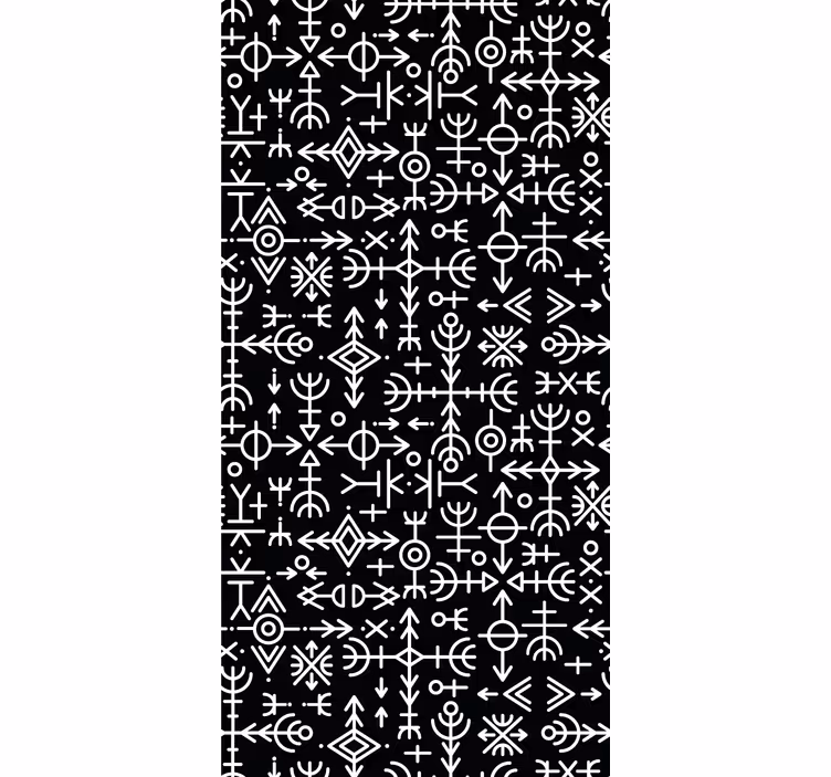 Rulou geam vintage set simboluri vikingi - TenStickers