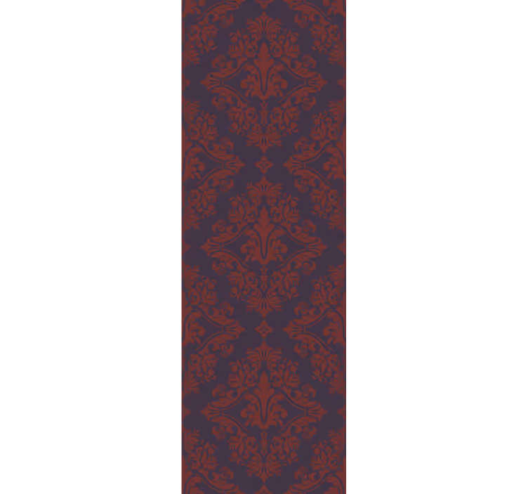 Rulou geam vintage cu model roșu și violet - TenStickers