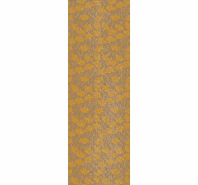 Rulou geam vintage cu model de frunze ginko - TenStickers