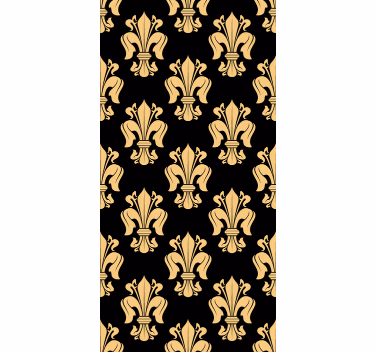 Rulou geam vintage cu floare de lis - TenStickers