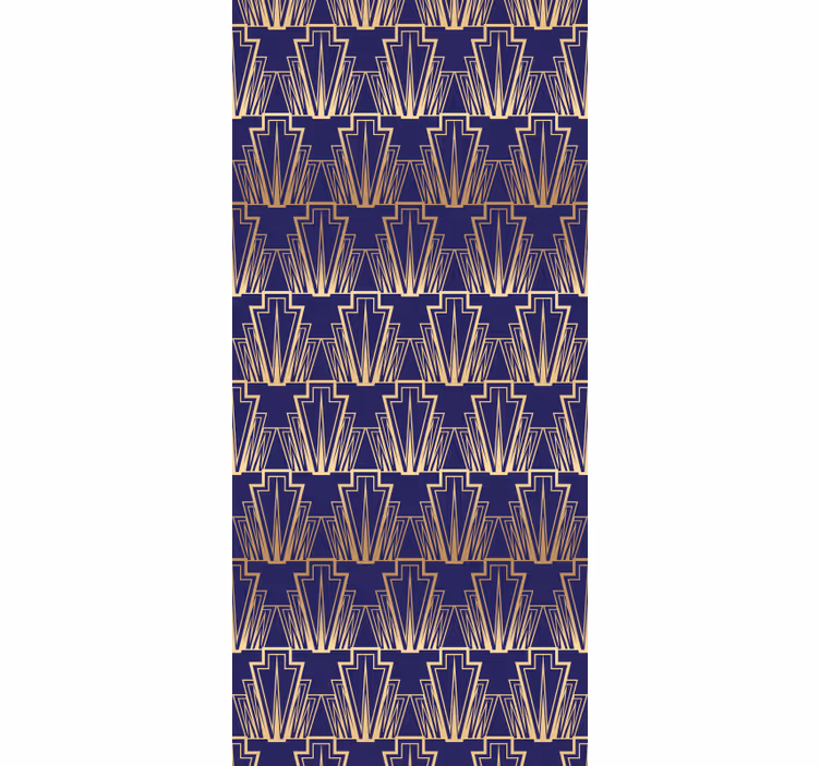 Rulou geam vintage model decorativ auriu gradient - TenStickers