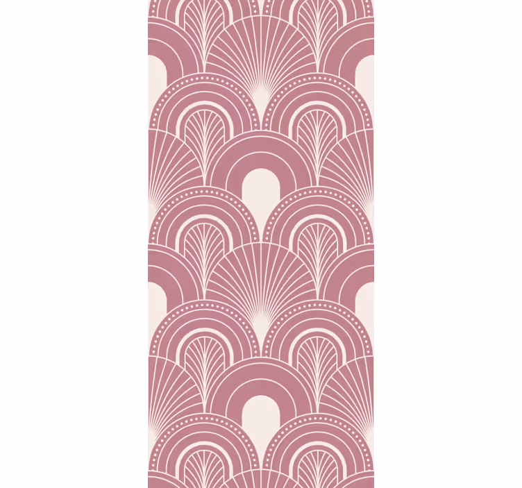 Rulou geam vintage stil decor artă arc roz aurit - TenStickers