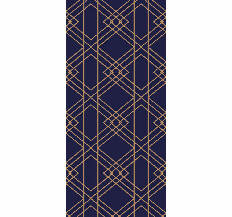Rulou geam vintage model decorativ pătrate aurii - TenStickers