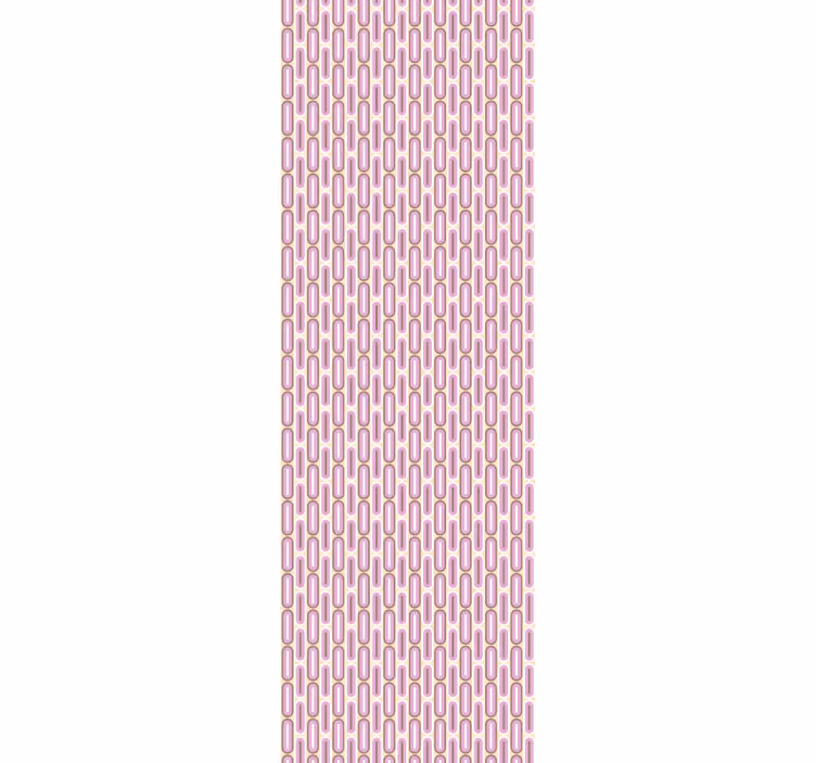 Rulou geam vintage formă geometrică roz anii '70 - TenStickers