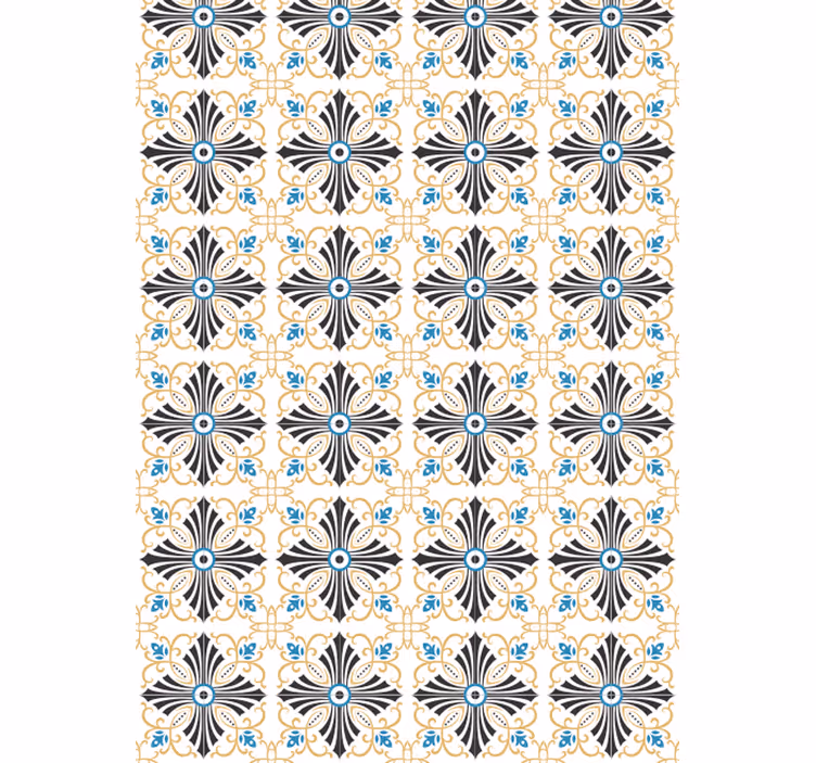Rulou geam vintage design în spirală încrucișată - TenStickers