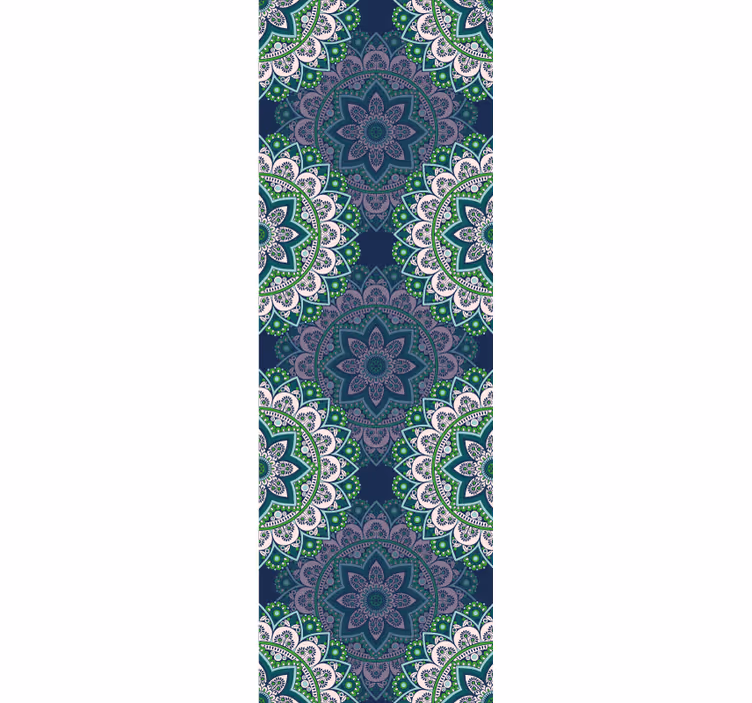 Rulou geam vintage mandala din sticlă colorată - TenStickers