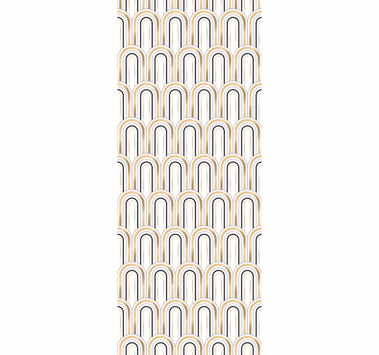 Rulou geam vintage figuri geometrice art deco - TenStickers
