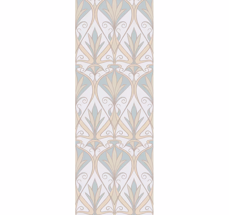 Rulou geam vintage cu model floral retro botanic - TenStickers