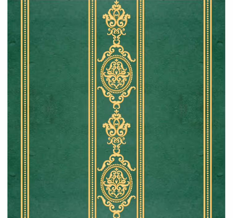 Rulou geam vintage dungi verticale aurii - TenStickers