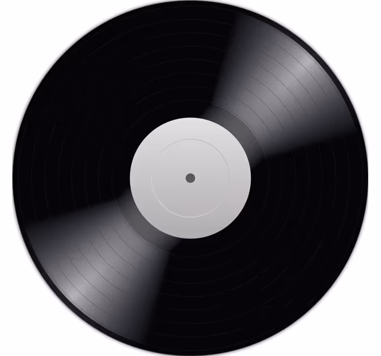 Rulou geam negru covor vinilic disc de vinil - TenStickers