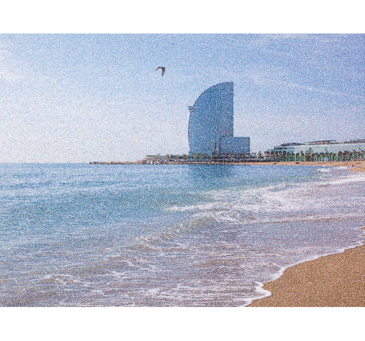 Rulou geam salon vela hotel în la barceloneta - TenStickers
