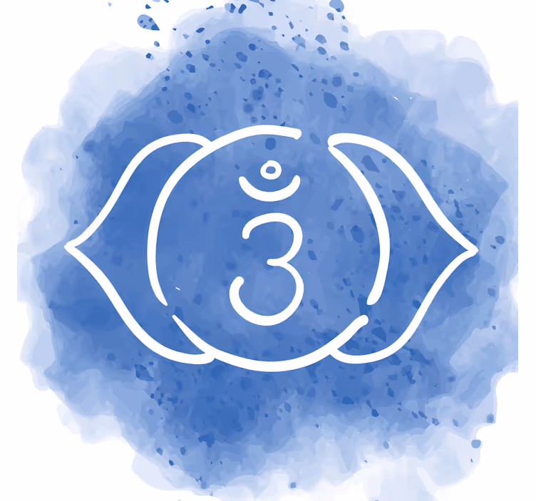 Rulou geam salon simbol chakra celui de-al treilea ochi - TenStickers