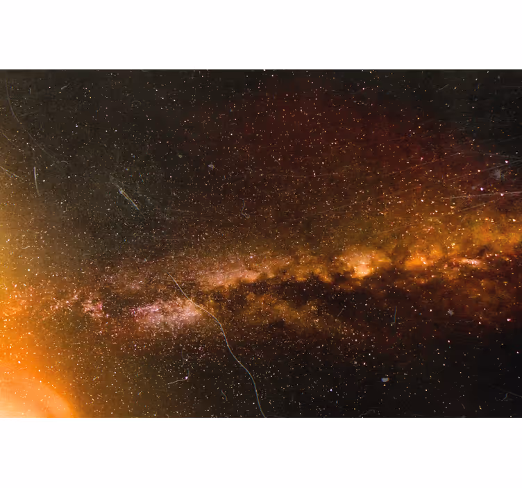 Rulou geam salon ploaie cosmică în spațiu - TenStickers