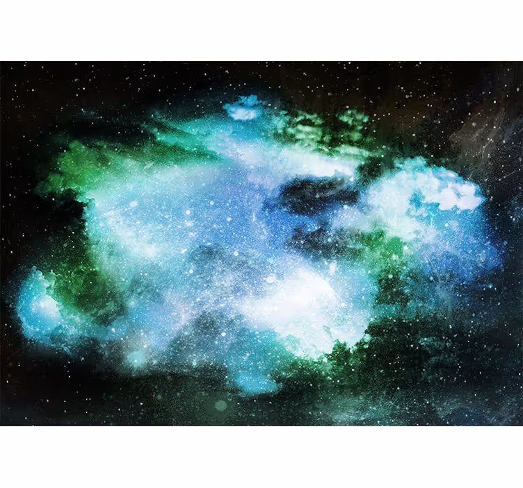 Rulou geam salon ploaie cosmică uimitoare - TenStickers