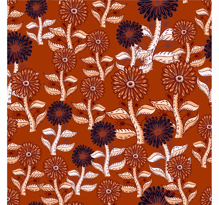 Rulou geam salon design abstract floare soarelui african - TenStickers
