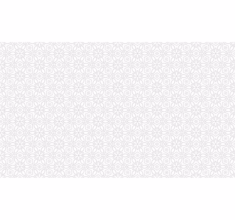 Rulou geam alb floral hidraulic - TenStickers