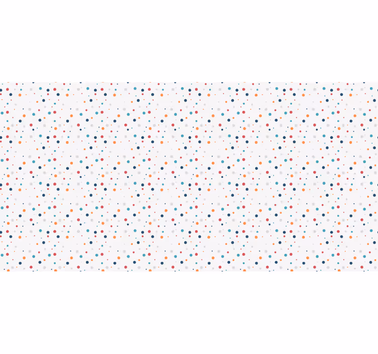 Rulou geam alb stil nordic pentru copii cu puncte colorate - TenStickers