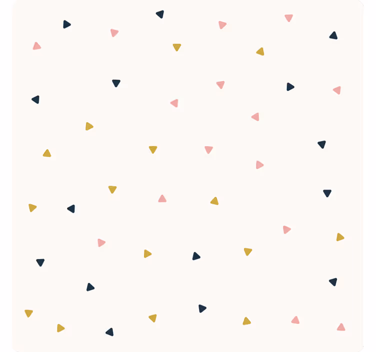 Rulou geam alb triunghi mic minimalist - TenStickers