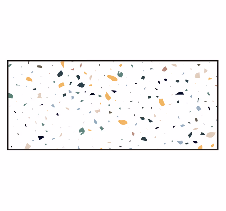 Rulou geam alb terrazzo alb - TenStickers