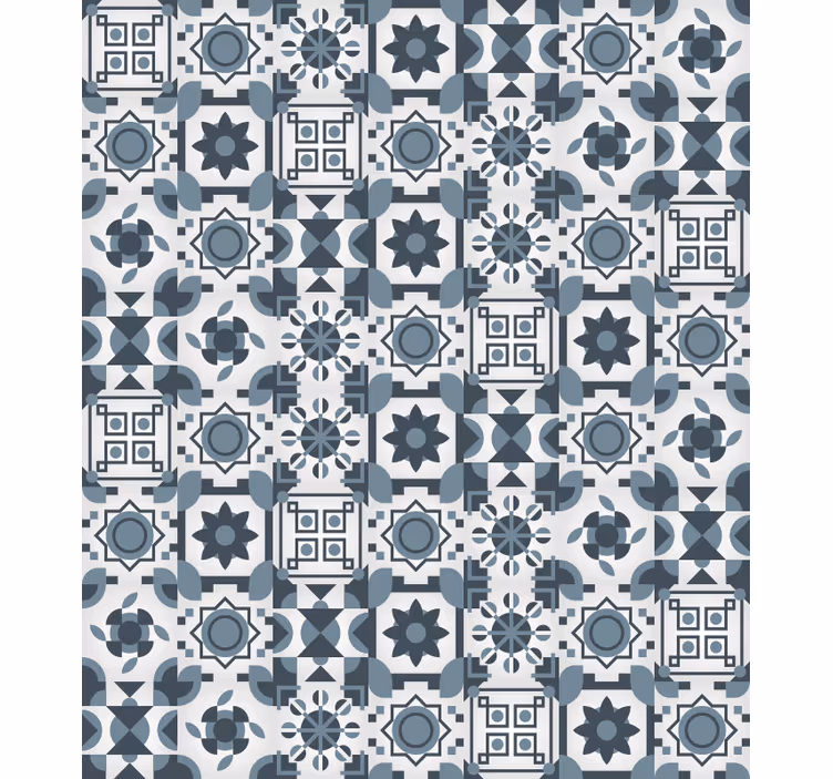Rulou geam cameră cu model inspirat din plăci geometrice - TenStickers