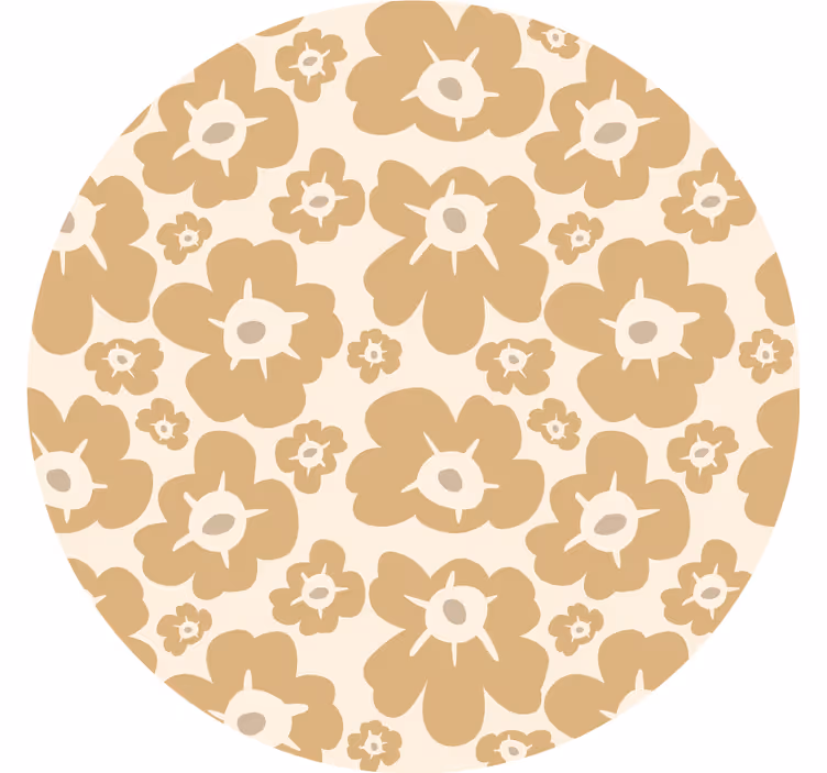 Rulou geam cameră maci bej - TenStickers