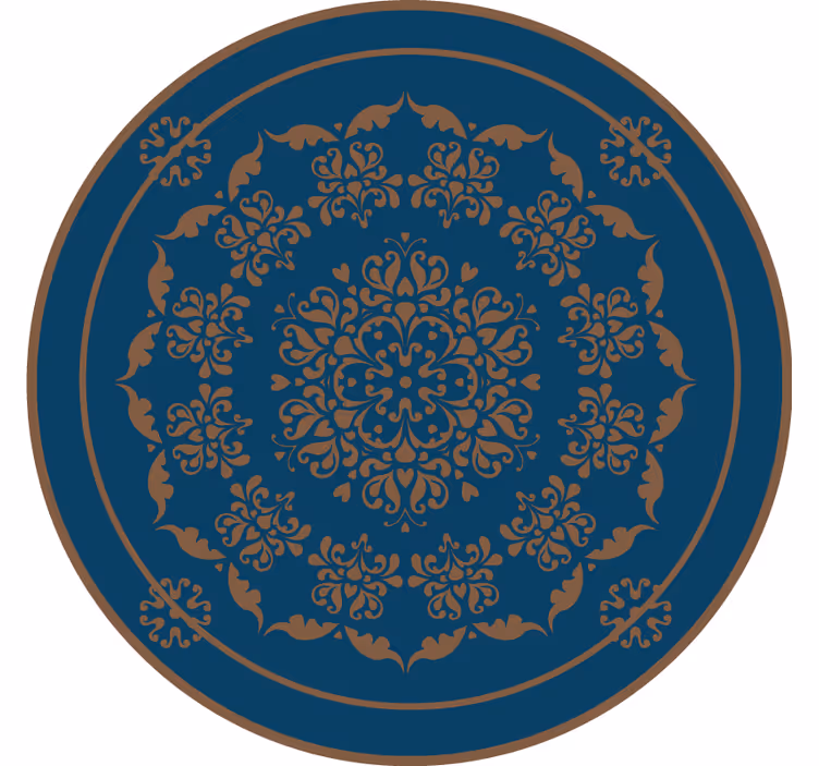 Rulou geam cameră mandala mare în stil vintage - TenStickers