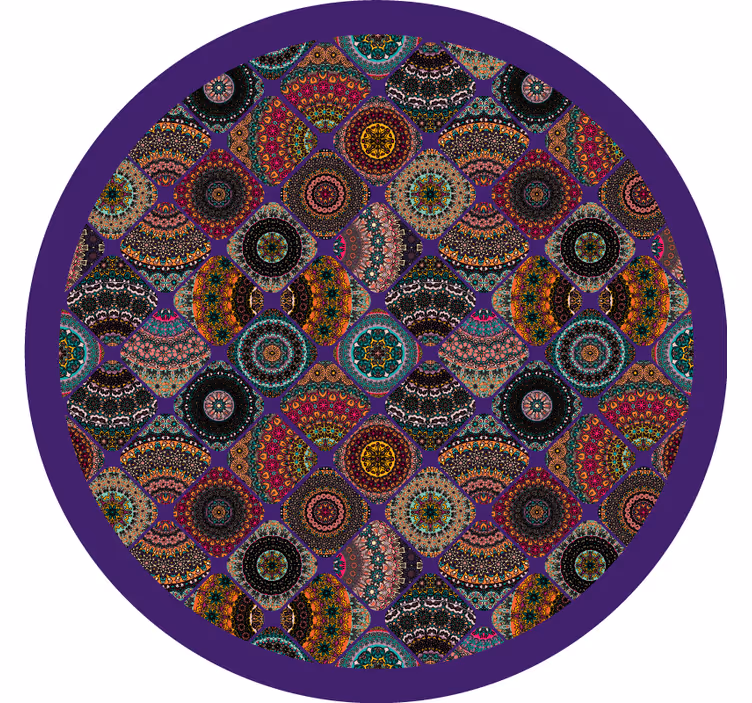Rulou geam cameră patchwork colorat vintage - TenStickers