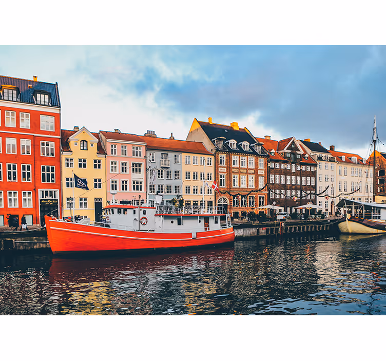 Rulou geam cameră nyhavn frumos și colorat - TenStickers