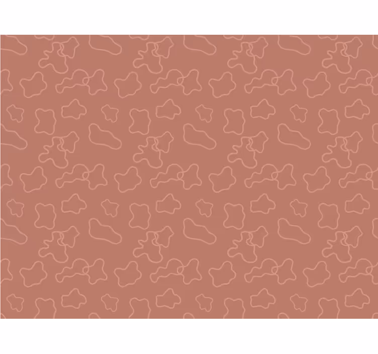 Rulou geam cameră cercuri neregulate teracotă - TenStickers