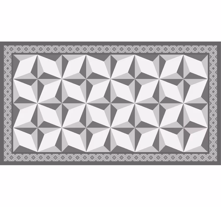 Rulou geam gri model geometric "margot" - TenStickers