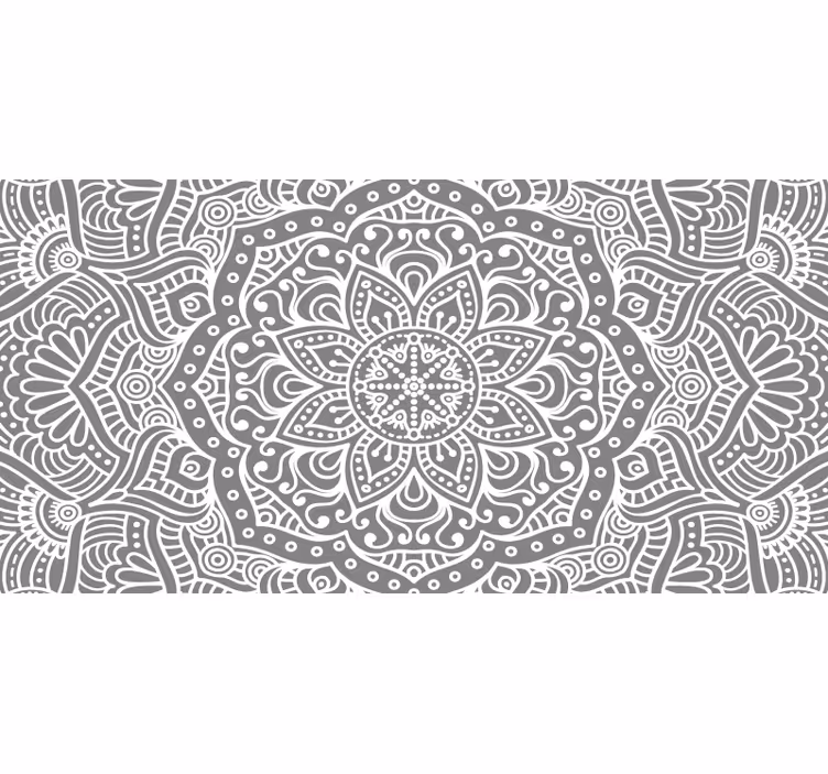 Rulou geam gri cu mandala elegantă - TenStickers