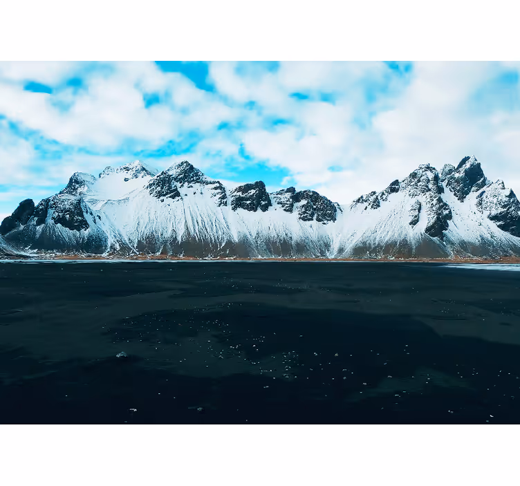 Rulou geam cameră muntii vestrahorn - TenStickers