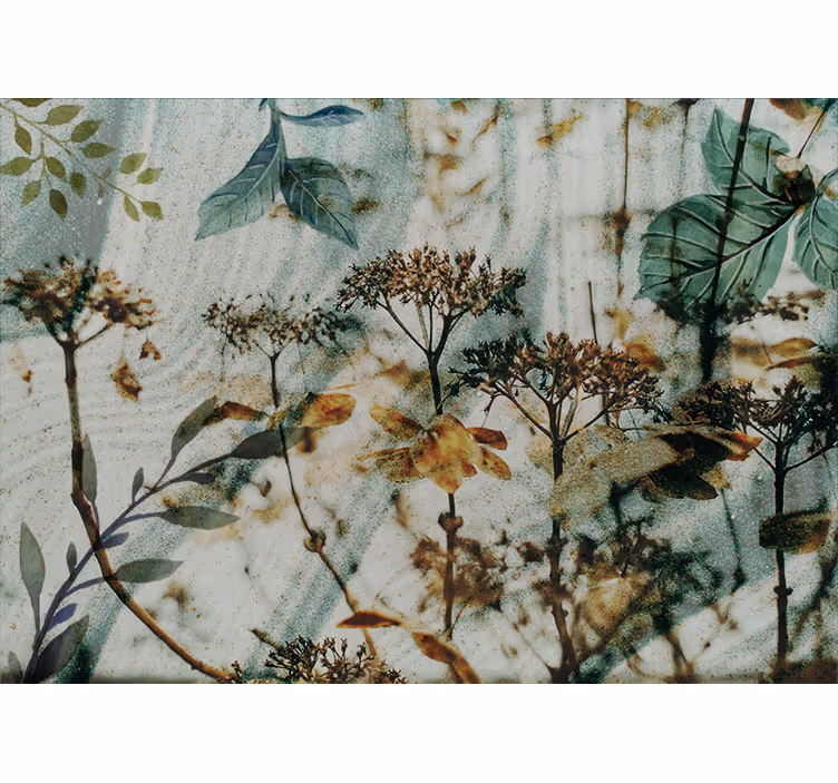 Rulou geam cameră flora botanică - TenStickers