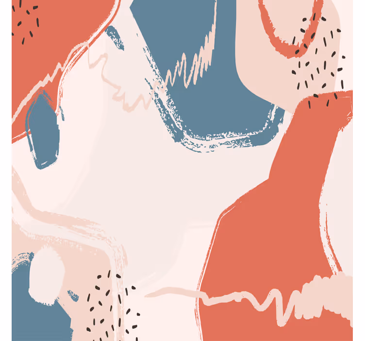 Rulou geam salon forme artistice abstracte - TenStickers
