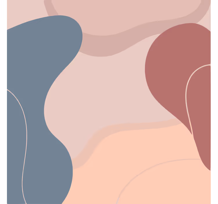 Rulou geam salon culori artistice delicate - TenStickers