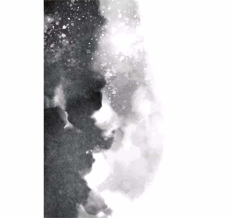 Rulou geam salon texturi abstracte gri și negre - TenStickers