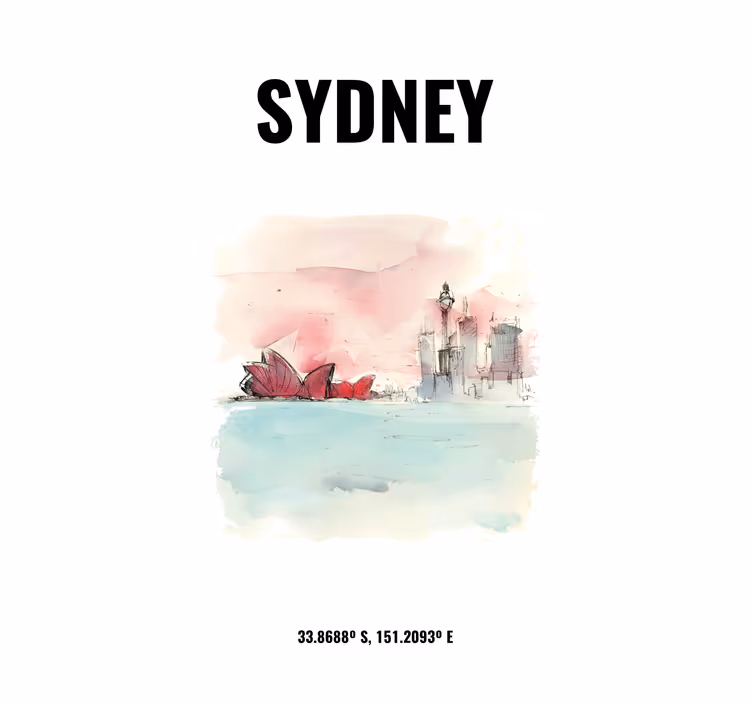 Rulou geam salon coordonate sydney - TenStickers