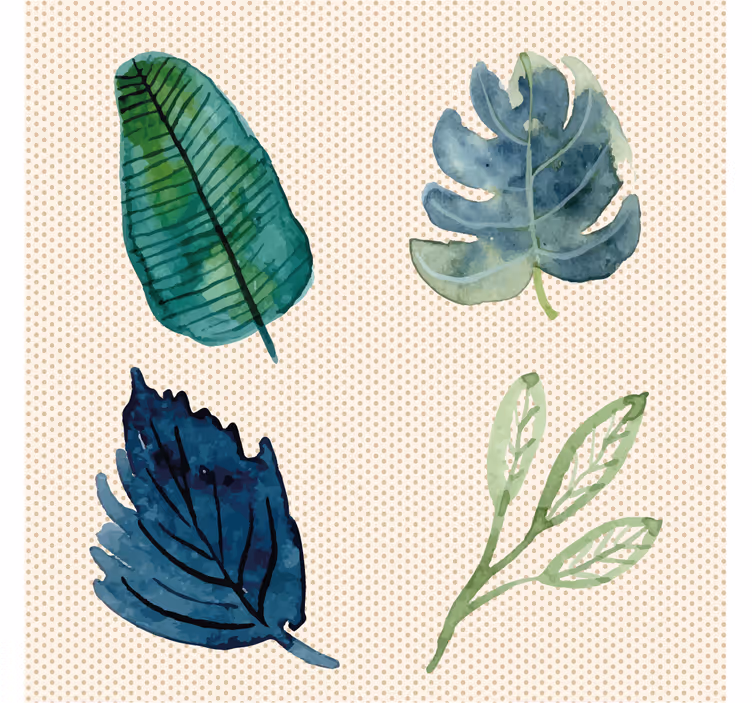 Rulou geam salon frunze tropicale - TenStickers